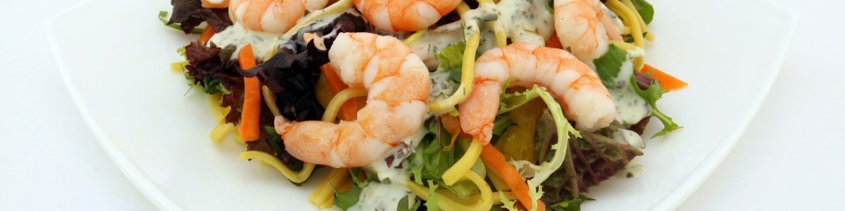 Ensalada de gambas - Restaurante chino Gran Muralla Albacete